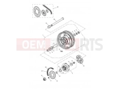 Triumph 2011 SPEEDMASTER EFI Rear Wheel 469051