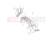 Triumph 2019 TIGER 1200 XR Rear Mudguard & Battery Box