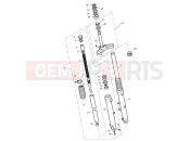 Triumph 2014 SCRAMBLER EFI Front Forks & Lower Yoke