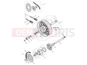 Triumph 2012 SCRAMBLER EFI Rear Wheel & Final Drive