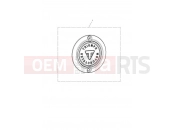 TRIUMPH BONNEVILLE BOBBER Clutch Badge, Chrome