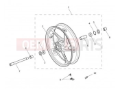 Triumph 2013 DAYTONA 675 from VIN 564948 Front Wheel