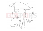 Triumph 2013 DAYTONA 675 from VIN 564948 Front Mudguard
