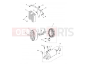 Triumph 2013 DAYTONA 675 from VIN 564948 Starter & Alternator