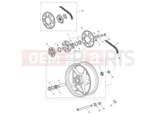 Rear Wheel & Final Drive - Triumph STREET TRIPLE > 560476 2012