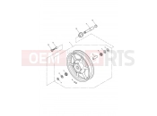 Triumph 2003 AMERICA CARBS Front Wheel 281466-F2