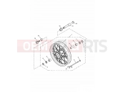 Triumph 2004 AMERICA CARBS Front Wheel 281465-F2