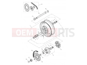 Triumph 2005 AMERICA CARBS Rear Wheel & Final Drive 281466