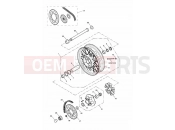 Triumph 2006 AMERICA CARBS Rear Wheel & Final Drive 281465