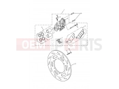 Triumph 2006 AMERICA CARBS Front Brake Caliper & Disc