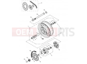 TRIUMPH AMERICA EFI Rear Wheel, Final Drive 468390