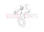 Triumph 2013 AMERICA EFI Front Brake Caliper & Disc
