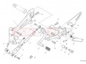 DUCATI 2022 STREETFIGHTER V4 S FOOTRESTS, LEFT [MOD:SFV4 S]