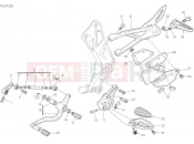 DUCATI 2022 Diavel 1260 FOOTRESTS, LEFT