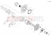 DUCATI 2022 Diavel 1260 S REAR WHEEL SPINDLE