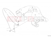 DUCATI 2022 Hypermotard 950 SP REAR MUDGUARD