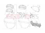 DUCATI 2009 Monster 1100 Instrument panel - headlight fairing