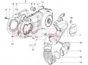 gilera 2007 Runner 125 Race VX 4T Crankcase cover - Crankcase cooling
