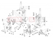 PIAGGIO MP3 530 HPE RST Exclusive Fork's components (Mingxing)