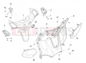 PIAGGIO MP3 530 HPE RST Exclusive Front glove-box - Knee-guard panel