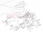 PIAGGIO MP3 530 HPE RST Exclusive Rear cover - Splash guard