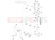 HUSABERG 2009 Offroad FE 450 (2375I3) [US] FRONT FORK, TRIPLE CLAMP|Frame|01