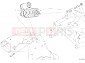 DUCATI 2023 Hypermotard 950 SP REAR SHOCK ABSORBER