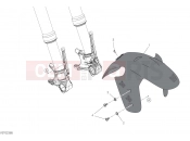 DUCATI 2023 Multistrada V4 Pikes Peak FRONT MUDGUARD