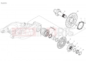 DUCATI 2023 Multistrada V4 Pikes Peak REAR WHEEL SPINDLE