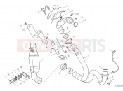 DUCATI 2023 Scrambler 1100 Dark Pro EXHAUSRT PIPE ASSY