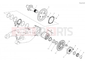 DUCATI 2023 Streetfighter V2 REAR WHEEL SPINDLE