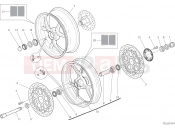 DUCATI 2023 Supersport 950 RUOTA ANTERIORE E POSTERIORE