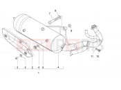 DERBI Variant Sport 50 Exhaust unit