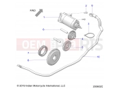 INDIAN 2021 CHIEFTAIN STANDARD 111 (R01) (N21TCBAA) ENGINE | ENGINE, STARTER MOTOR - N21TCBAA ALL OPTIONS (200602C)