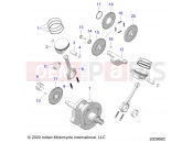 INDIAN SPRINGFIELD 111 (R01) (N22THAAA) ENGINE | ENGINE, PISTON and CRANKSHAFT - N22THAAA ALL OPTIONS (200968C)