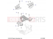 POLARIS SPORTSMAN 850 48 (R02) - A21SXA85A1/A7/CA1/CA7 CHASSIS | CHASSIS, BULKHEAD and FRONT CAB SUPPORT - A21SXA85A1/A7/CA1/CA7 (C101983)