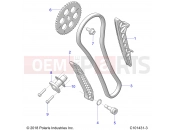 POLARIS SPORTSMAN 850 48 (R02) - A21SXA85A1/A7/CA1/CA7 ENGINE | ENGINE, CAM CHAIN AND TENSIONER - A21SXA85A1/A7/CA1/CA7 (C101431-3)