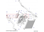 POLARIS SPORTSMAN 850 48 (R02) - A21SXA85A1/A7/CA1/CA7 ENGINE | ENGINE, COOLING SYSTEM - A21SXA85A1/A7/CA1/CA7 (C0211194)