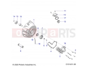 POLARIS SPORTSMAN 850 48 (R02) - A21SXA85A1/A7/CA1/CA7 ENGINE | ENGINE, COOLING SYSTEM and WATER PUMP - A21SXA85A1/A7/CA1/CA7 (C101431-26)