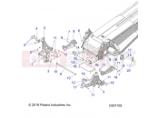 Polaris 2022 SNOWMOBILE 550 INDY 121 ES (R02) (S22CBA5TSL) CHASSIS | CHASSIS, BULKHEAD ASM. - S22CBA5TSL (C601105)