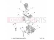 Polaris 2022 SNOWMOBILE 550 INDY 121 ES (R02) (S22CBA5TSL) ENGINE | ENGINE, AIR BOX - S22CBA5TSL (C601740)