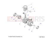 Polaris 2022 SNOWMOBILE 550 INDY 121 ES (R02) (S22CBA5TSL) ENGINE | ENGINE, PISTON and CRANKSHAFT - S22CBA5TSL (C601483-5)