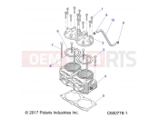 Polaris 2022 SNOWMOBILE 850 MATRYX INDY VR1 129 ALL OPTIONS (R01) (S22TKV8RS) ENGINE | ENGINE, CYLINDER/CYL. HEAD - S22TKV8RS ALL OPTIONS (600778-1)