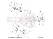 Polaris 2023 SNOWMOBILE PROSTAR S4 NORDIC PRO 146 INTL (R02) (S23TLT9FEL) ENGINE | ENGINE, MOUNTING - S23TLT9FEL (C601753)