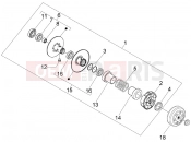 PIAGGIO Fly 50 2T Driven pulley