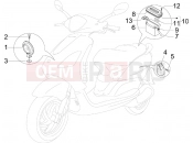 PIAGGIO Fly 50 2T Remote control switches - Battery - Horn