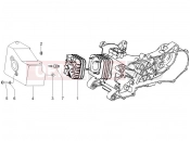 PIAGGIO Fly 50 2T Cylinder head cover