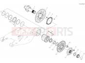 DUCATI Diavel V4 Rear wheel spindle