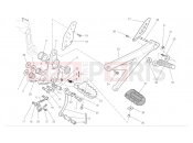 DUCATI Hypermotard 1100 S L.h. footrests