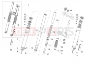 MOTOGUZZI V9 Bobber 850 SE (APAC) Front fork Kaifa